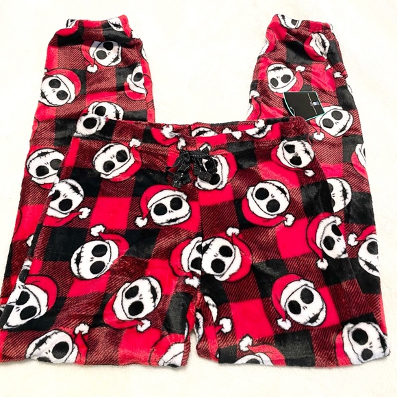 NWT Disney Women’s Tim Burton’s Nightmare Before Christmas Pajama Lounge Pants - Picture 2 of 7